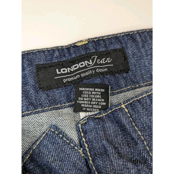 NWT London Jean 100% Cotton Dark Wash Flare Jeans Size 8 - Picture 11 of 11